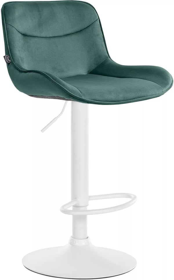 Vonore Grön Sammet Barstol med Metallställ - 51x49x85 cm, 7 kg