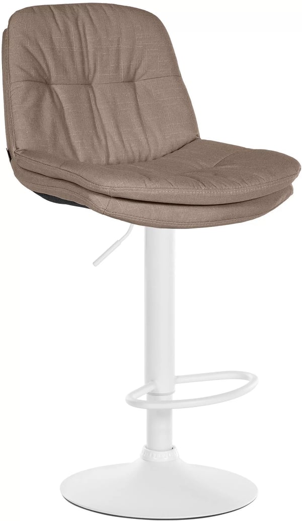Baarijakkara Laurel Taupe Kangas, säädettävä ja kääntyvä metallirungolla, 64-85 cm istuinkorkeus