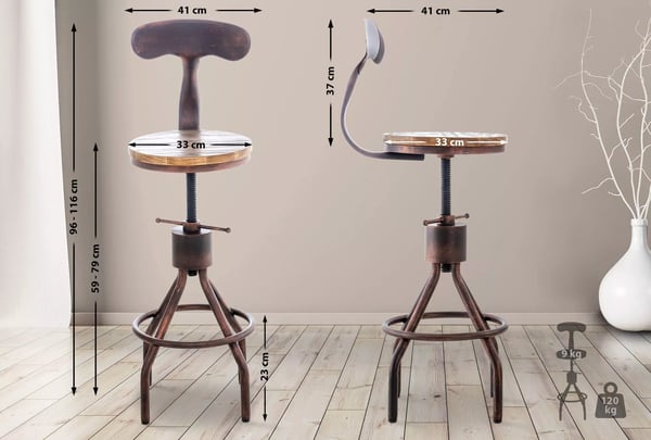 Set med 2 Hanam Barstolar