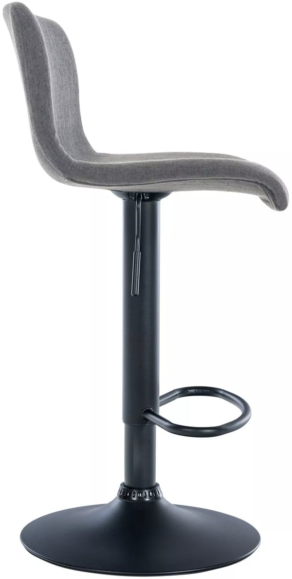 Baarituoli Hoover, vaaleanharmaa kangas, kromi-ilme metallirunko