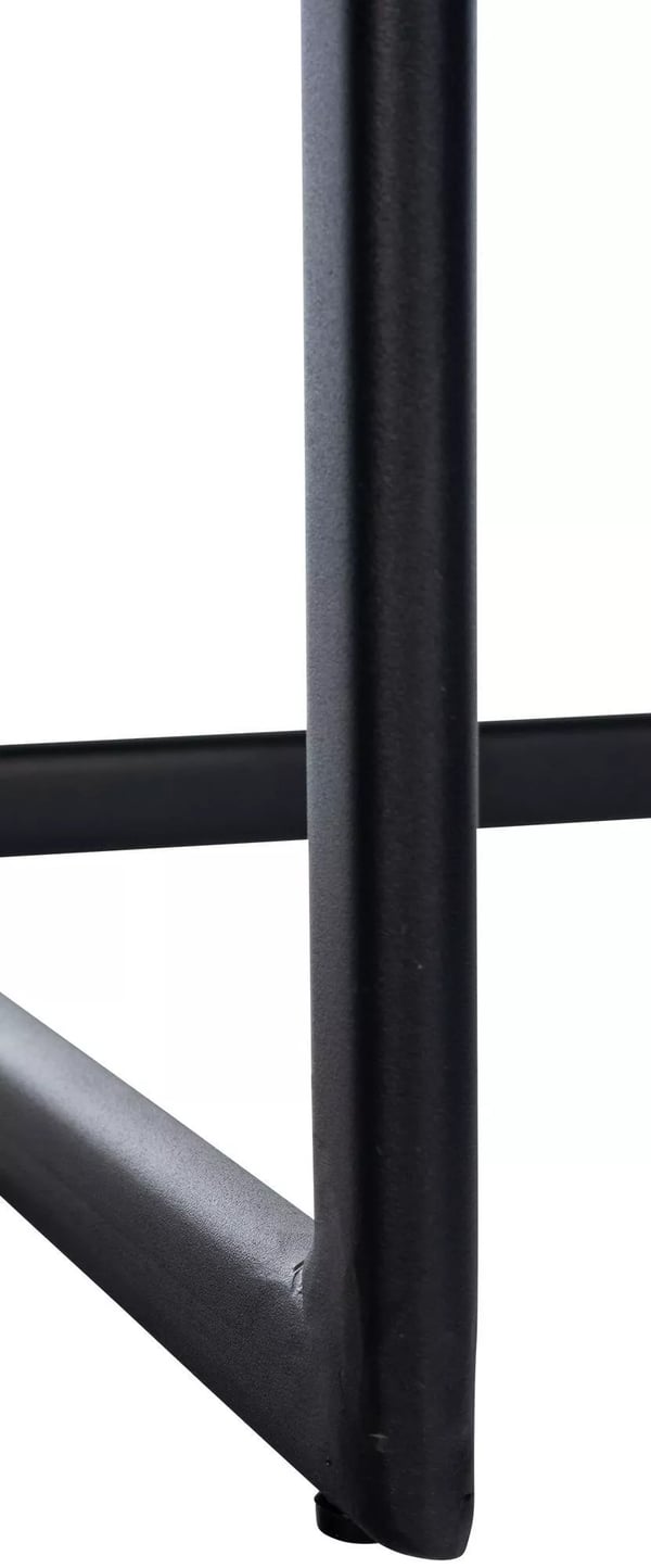 Newport Blå Stof Barstol med Rustfrit Stål Ramme