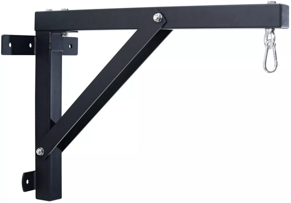 Kraftig metal vægmonteret boksesækholder til hjemmegym - Sort, understøtter 150 kg