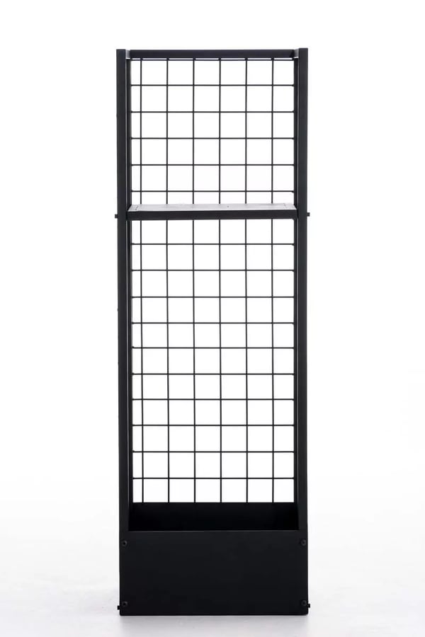 Polttopuuteline Forrest Musta Metalli 40x40x120 cm