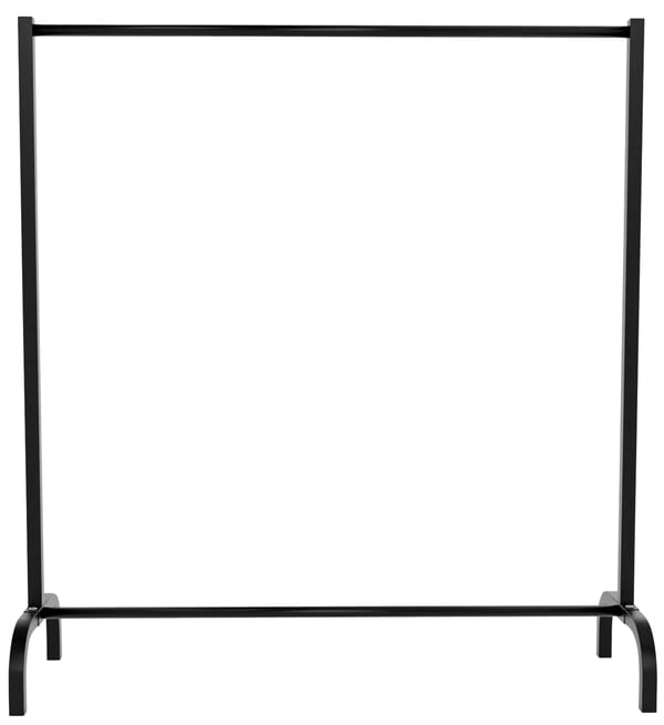 Musta metallinen vaateteline Lara 120cm leveä