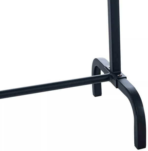Musta metallinen vaateteline Lara 120cm leveä