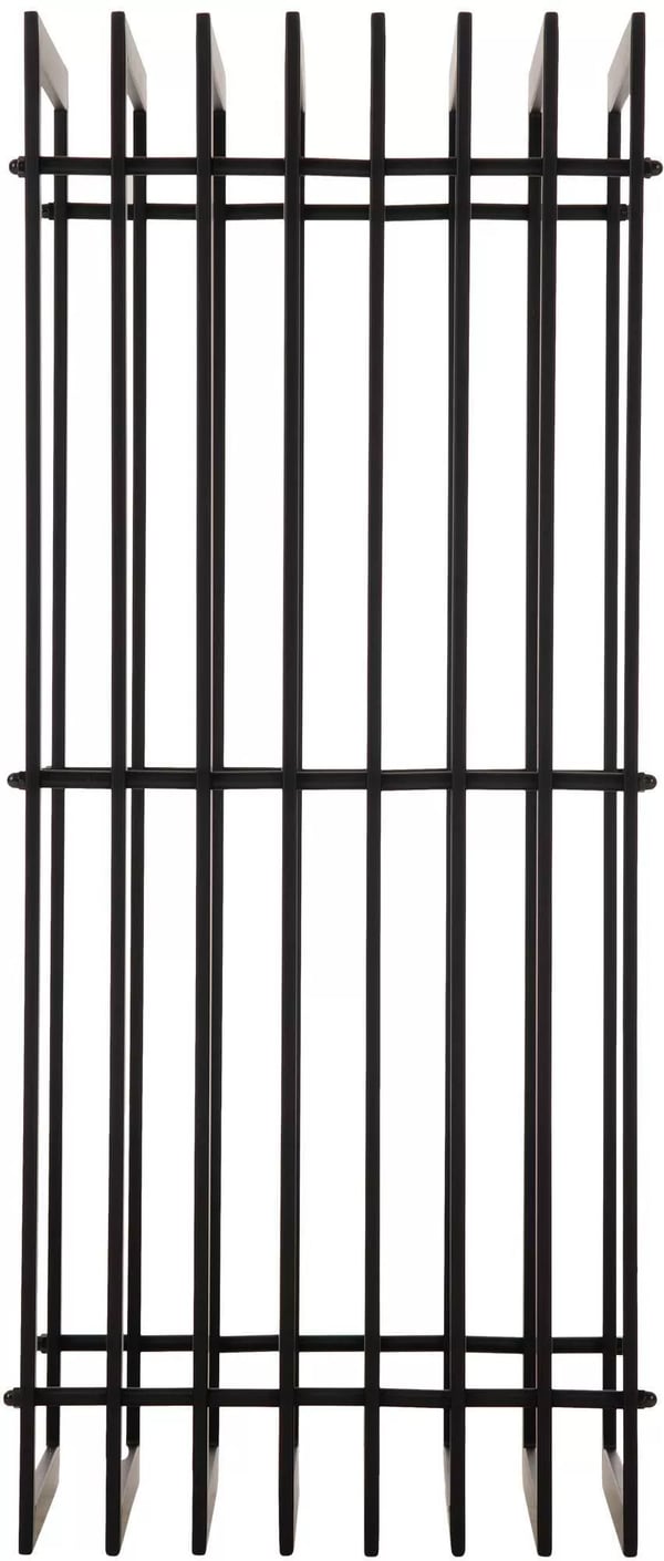 Irving sort mat metal brændestativ, 40x50x100 cm