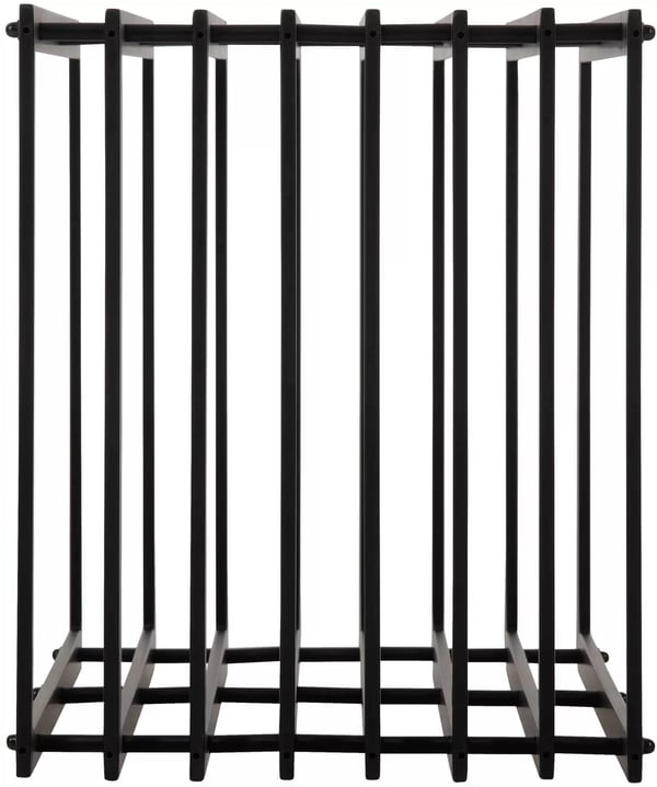Irving sort mat metal brændestativ, 40x50x100 cm
