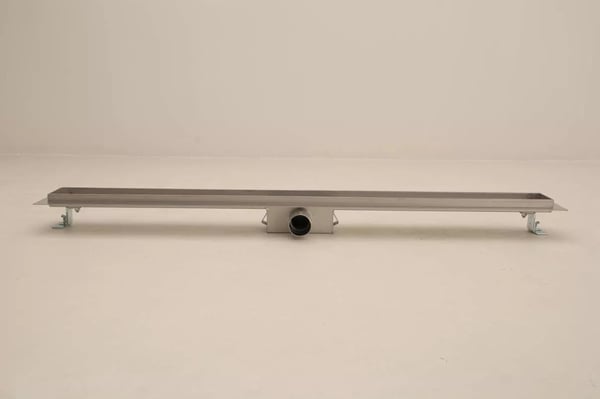 Marisol 100cm bruseafløb i rustfrit stål med lugtfælde og justerbare fødder, SS304 materiale, 30L/min afløb