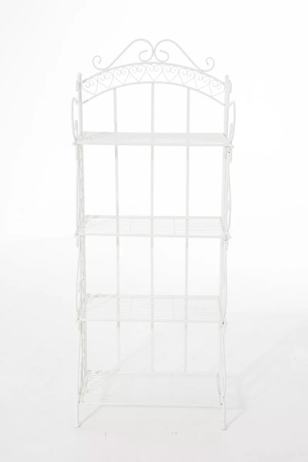 Antje Hvid Metal Stående Hylde 153x61x33cm - Holdbar og Sammenklappelig Landstil