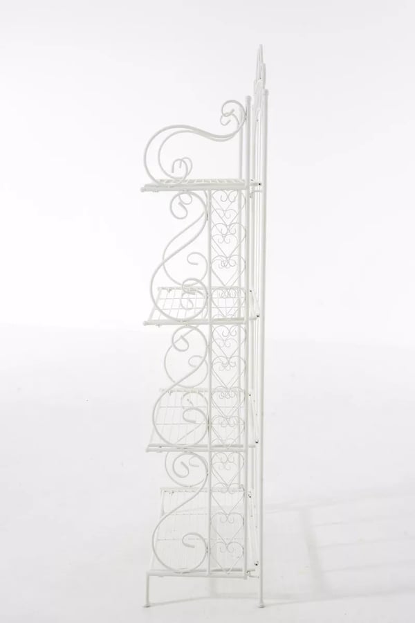 Antje Hvid Metal Stående Hylde 153x61x33cm - Holdbar og Sammenklappelig Landstil