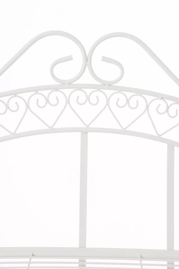Antje Hvid Metal Stående Hylde 153x61x33cm - Holdbar og Sammenklappelig Landstil