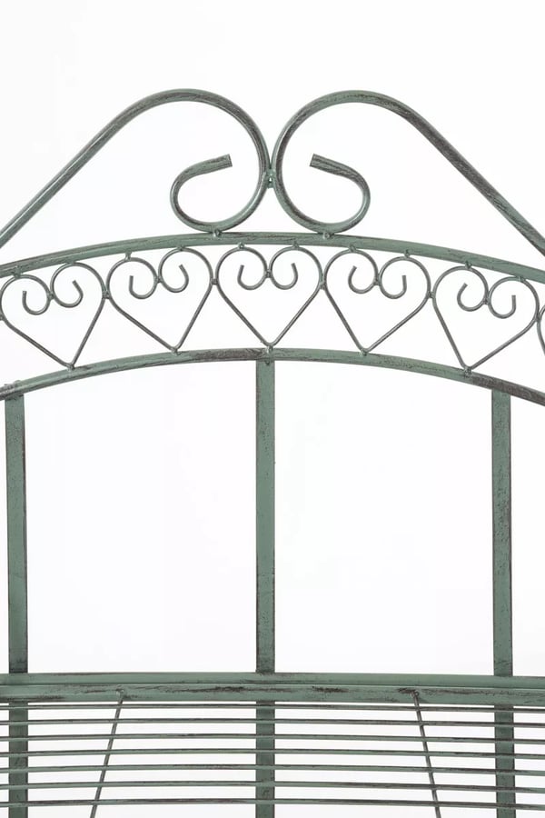Seisova metallihylly Antje, antiikin vihreä, 4 tasoa, 153x61x33 cm