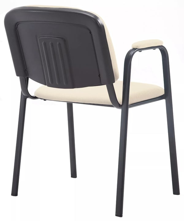 Ken Pro pinottava tuoli, kerma kangas, mattamusta metallijalka