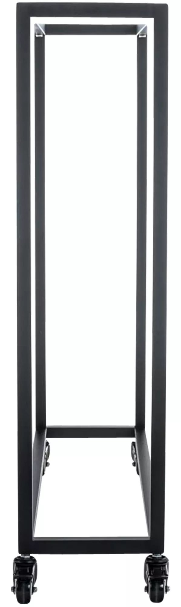 Sort Metal Hetta Brændestativ - 25x60x100 cm