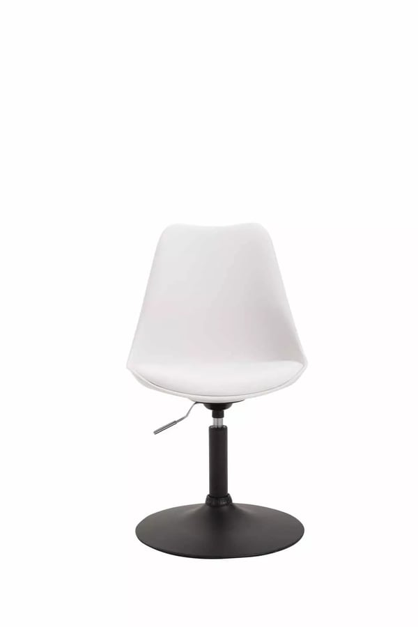 Maverick hvid plastikstol med metalfod