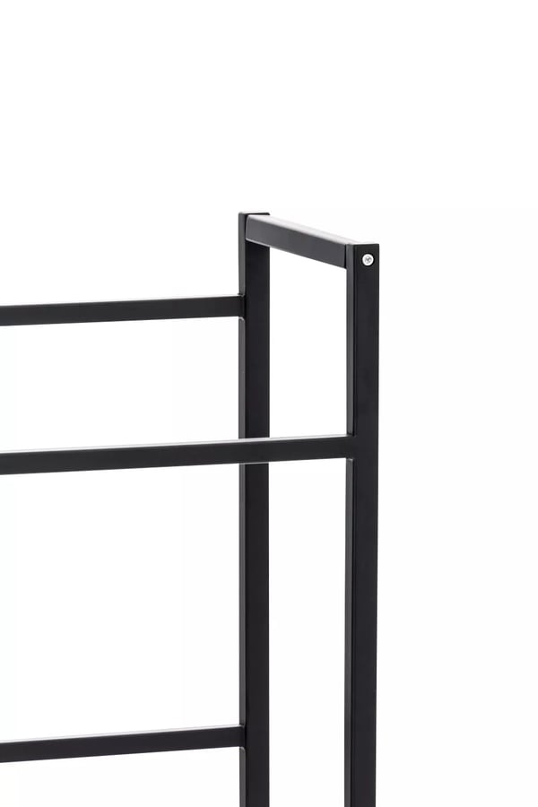 Sort metal 2-lags drikkevarekassestativ - Lennert