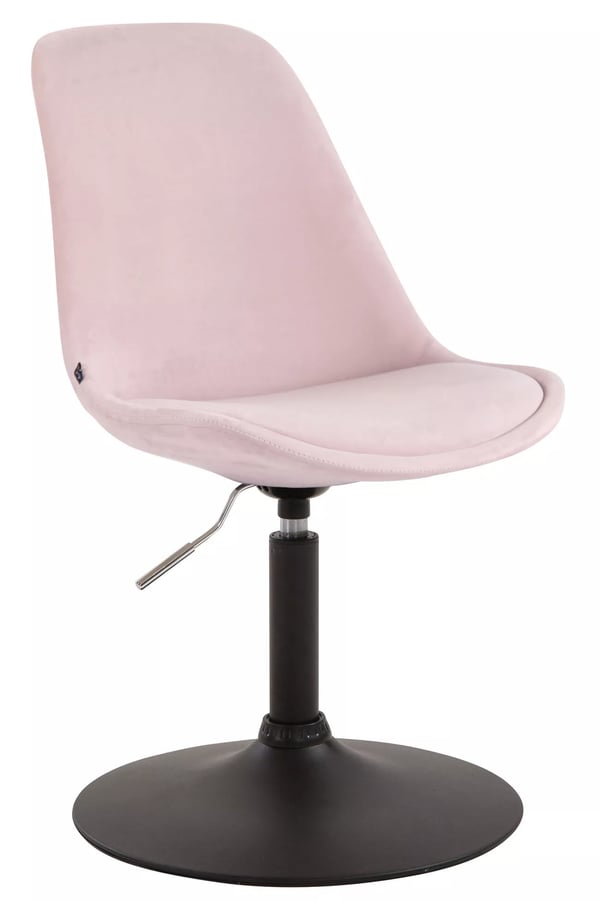 Rosa sammet Maverick matstol - Modern metallram