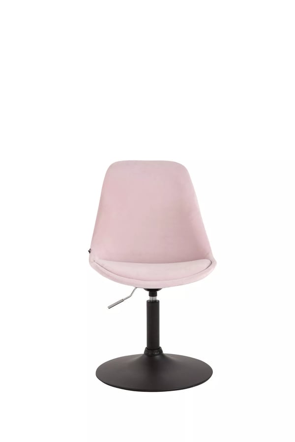 Rosa sammet Maverick matstol - Modern metallram