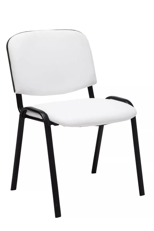Sæt med 4 besøgsstole Ken kunstlæder