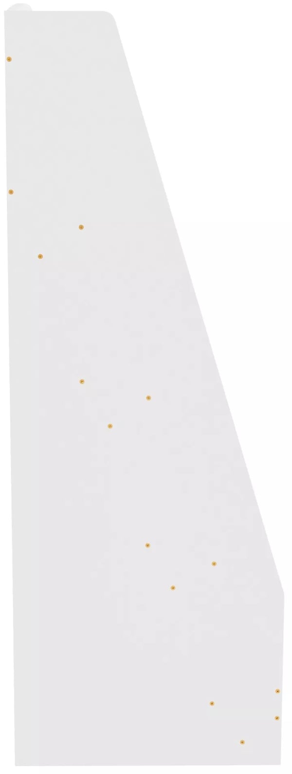 Melfa Hvid Træbogreol til Børn - 60 cm Bred, 4 Rum, Pladsbesparende Trapezformet Design