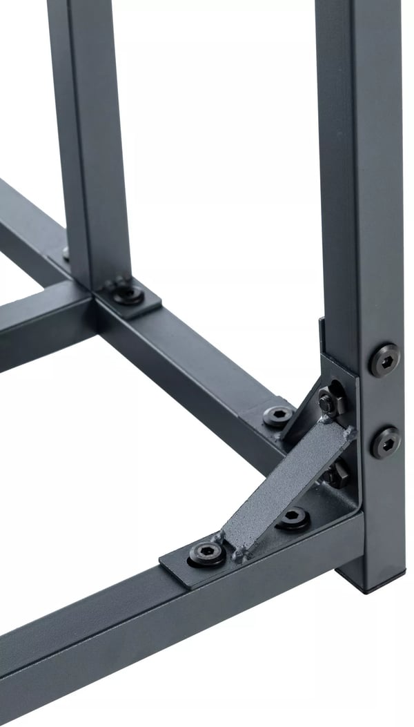 Ruston Metallinen Halkoteline Anthracite L 185x130x70 cm