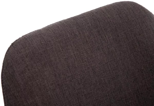 Set med 4 besöksstolar - tygklädsel, mörkgrå med träbas