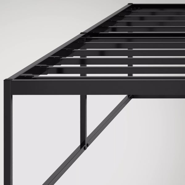 Metallinen sänky Scala 200x200 cm, musta