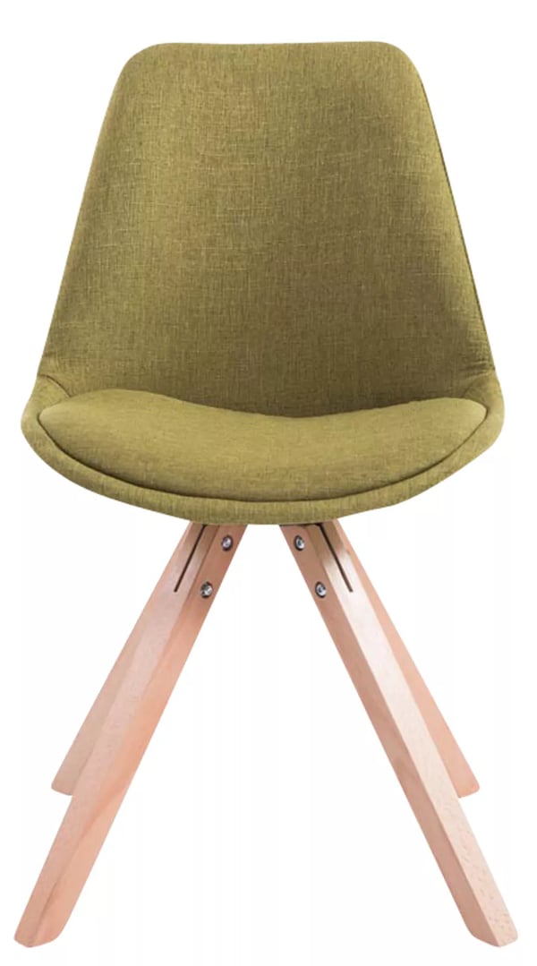 4 kpl Toulouse vierastuolia, kangas, Square Natural Wood