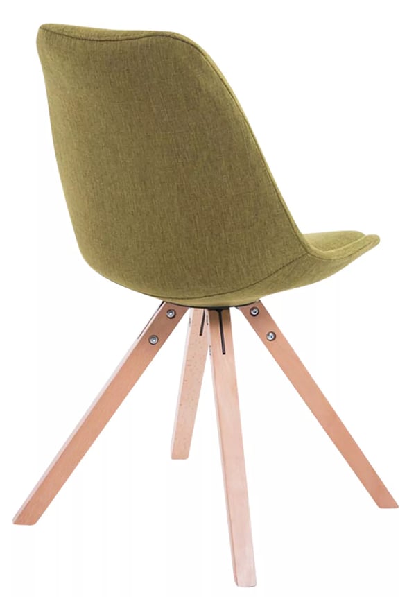 4 kpl Toulouse vierastuolia, kangas, Square Natural Wood