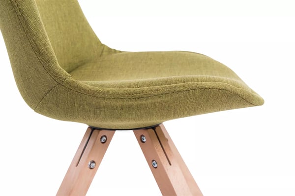 4 kpl Toulouse vierastuolia, kangas, Square Natural Wood