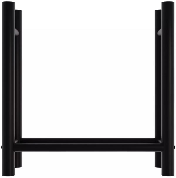 Medya takkapuuteline pyöreä 30x80x80 cm metalli musta