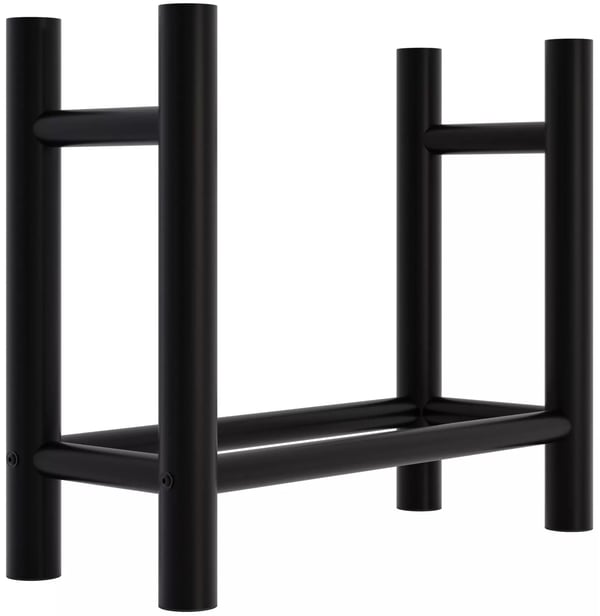 Medya Rund Metal Brændestativ, Sort - 30x60x60 cm