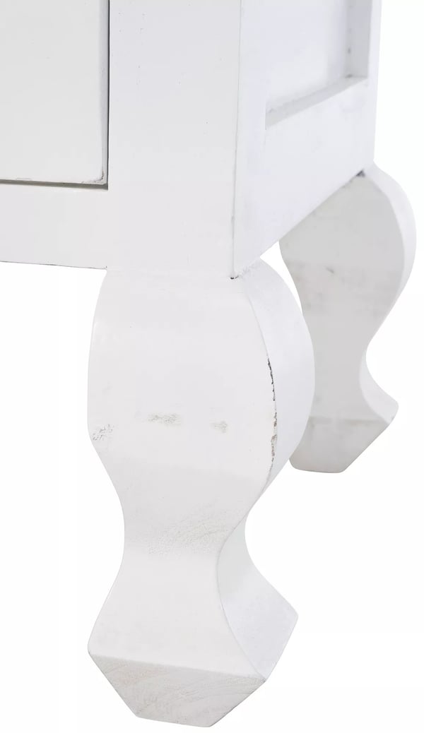 Kora 5-laatikko lipasto, valkoinen puu, 111 cm
