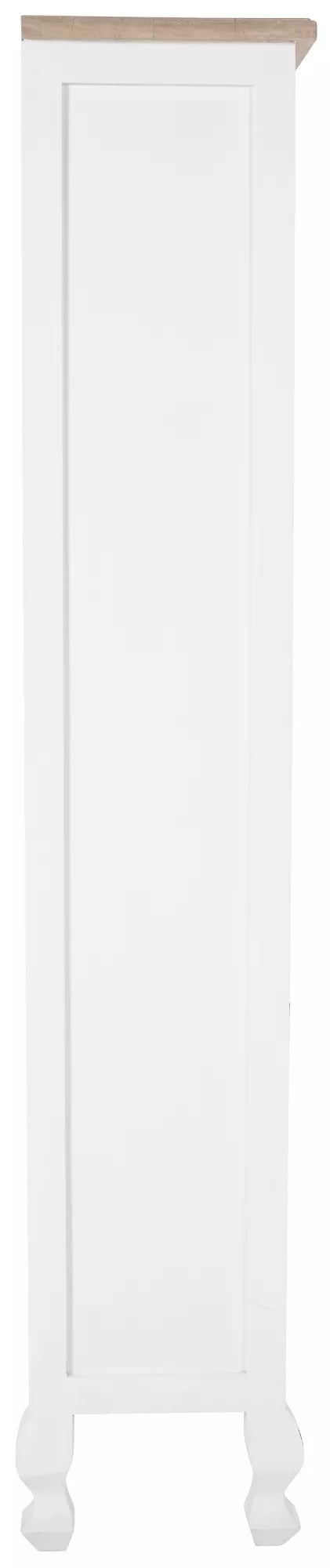 Dorma Bogreol i Træ - Natur/Hvid Finish, 4 Hylder, 190 cm Højde