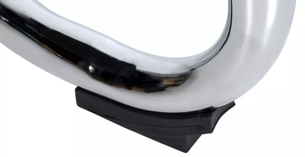 Sæt med 2 Denny besøgsstole - Krom metalramme, stofnet sæde, cantilever design
