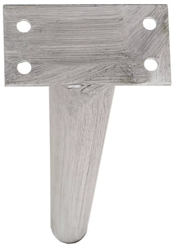 4 kpl Kalustejalat, Light Grey Metallia, 21cm/26cm/31cm Korkeusvaihtoehdot, Sisä- ja Ulkokäyttöön