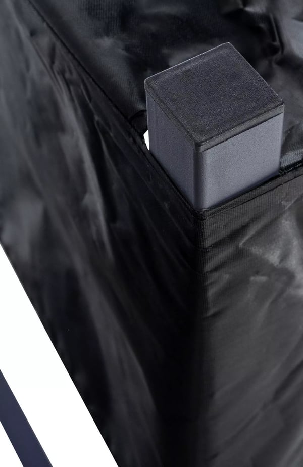 Martin Anthracit Brændestativ med Overdækning - Stålrør, 25x110x115 cm