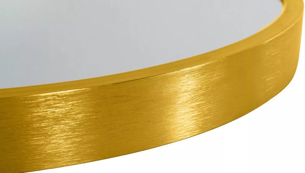 Seinäpeili Pyöreä 30cm Kultainen Metalli Kehyksellä