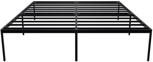 Hamlin sort metalsengestel med opbevaring under sengen, 180x200cm