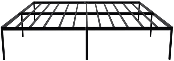 Hamlin sort metalsengestel med opbevaring under sengen, 180x200cm