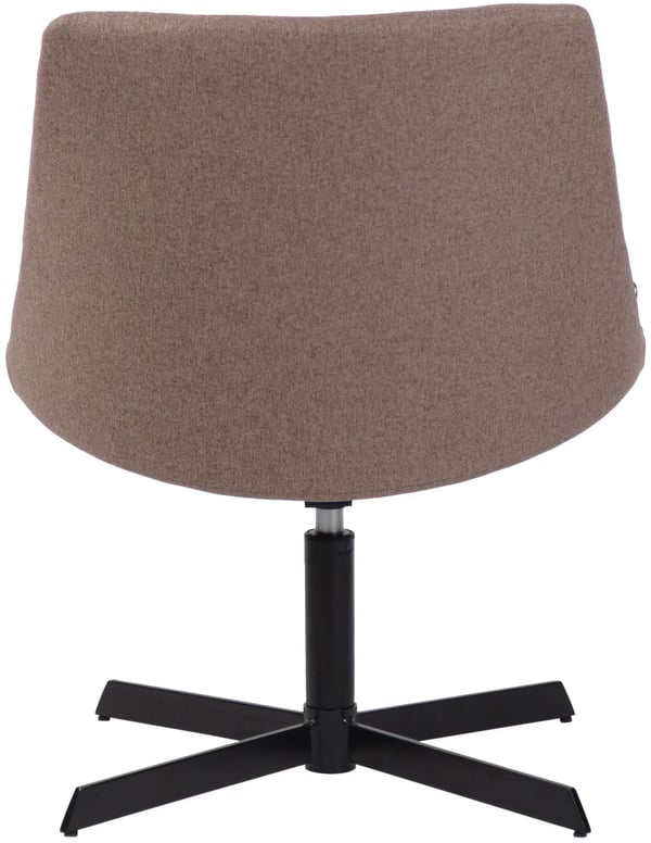 Granby Lounger Stof Taupe med Mat Sort Metalramme