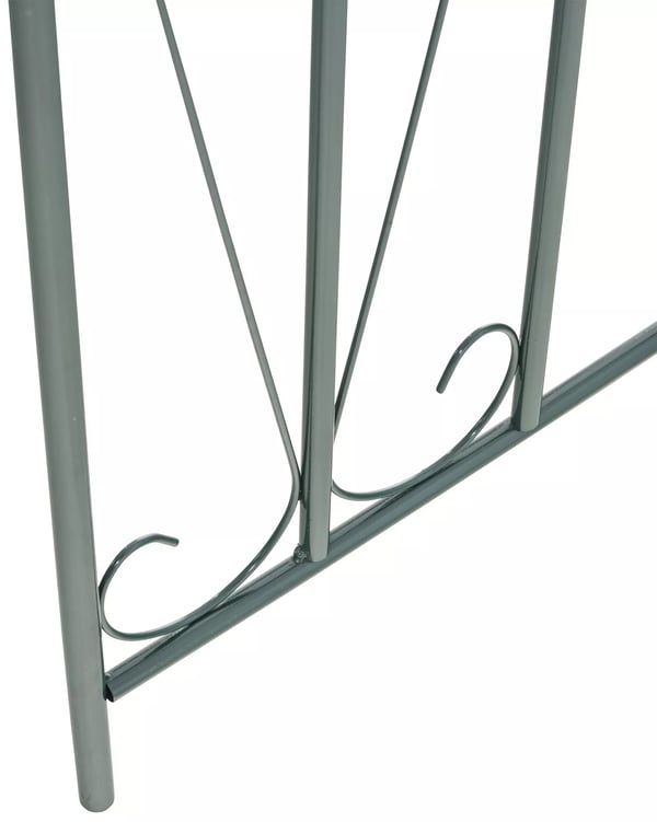 60 cm metallinen ruusukaari, vihreä