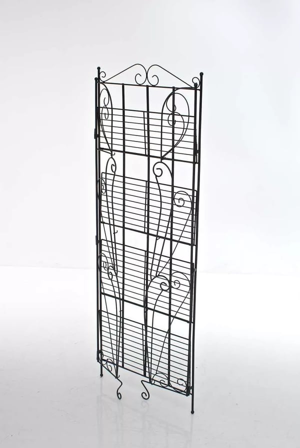 logametalinen lattiahylly Lea, musta, pulverimaalattu, 160x60x30 cm