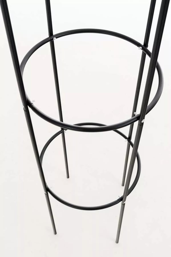 Romantika Metal Klatreplantekolonne - Sort, 190 cm Højde, 38 cm Diameter