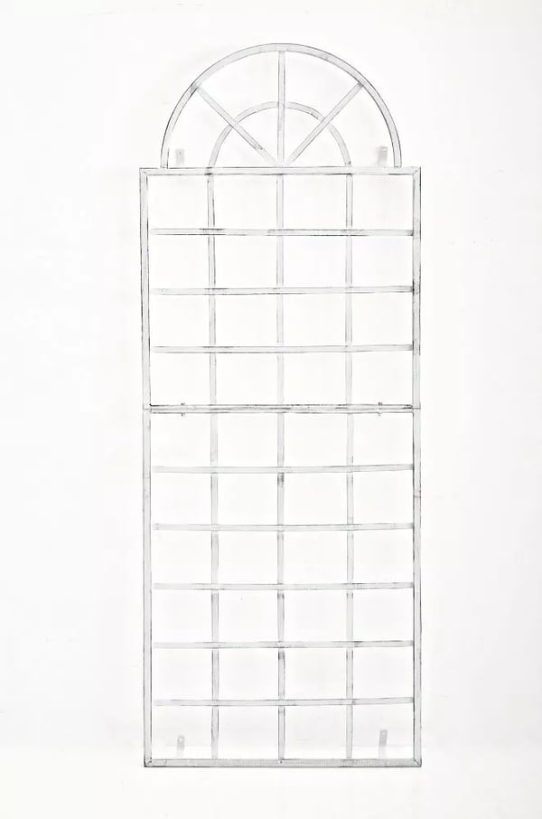 Viva Spaljé i Metall för Klätterväxter - Antikvit, 70 x 180 cm