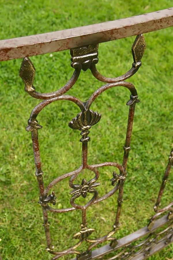 Luksuriøs Rund Romantisk Pavillon 350cm Bronze Metal Havekonstruktion