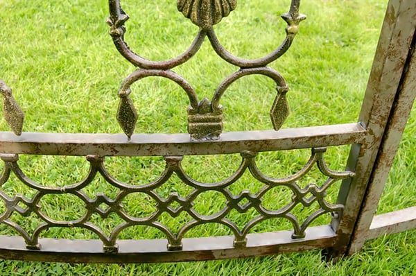 Luksuriøs Rund Romantisk Pavillon 350cm Bronze Metal Havekonstruktion
