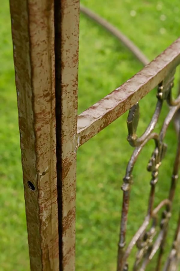 Luksuriøs Rund Romantisk Pavillon 350cm Bronze Metal Havekonstruktion