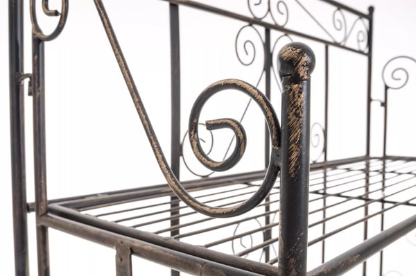 Ciara Bronze Metal Foldbar 5-lags Fritstående Hyldereol, Indendørs/Udendørs, 173cm H x 74.5cm B