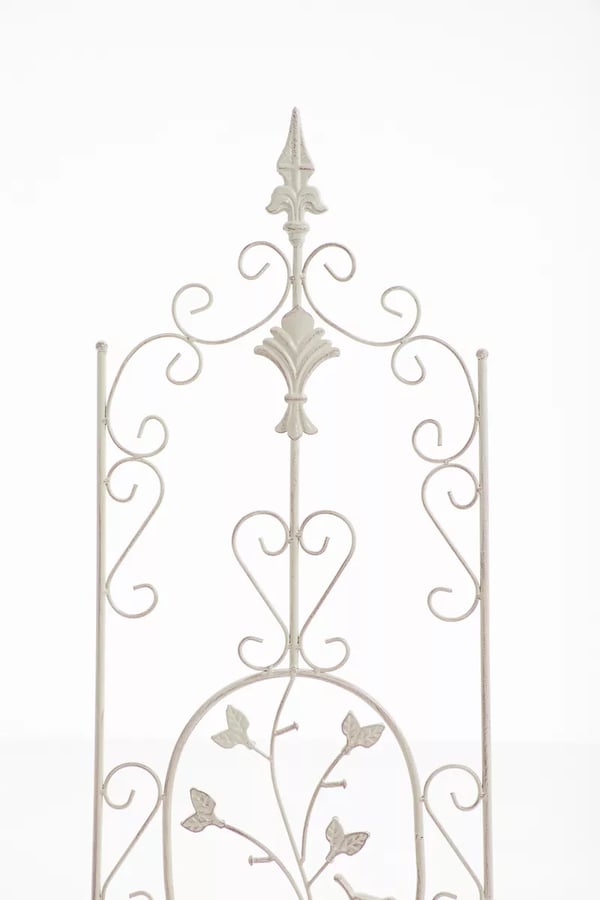 Burgus espalier - antik creme metal klatreplantestøtte, 122 cm højde